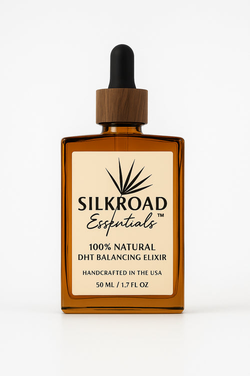 Silkroad Essentials™ DHT-Balancing Elixir — Advanced Scalp Therapy for Density, Strength & Growth